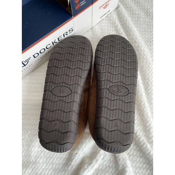 Men’s Slippers Size XXL 13 Douglas Weekender Moccasin With Memory Foam Tan - Picture 9 of 12